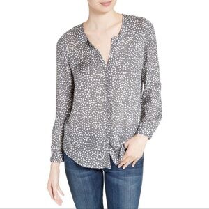 Joie Silk Hearts Blouse XS